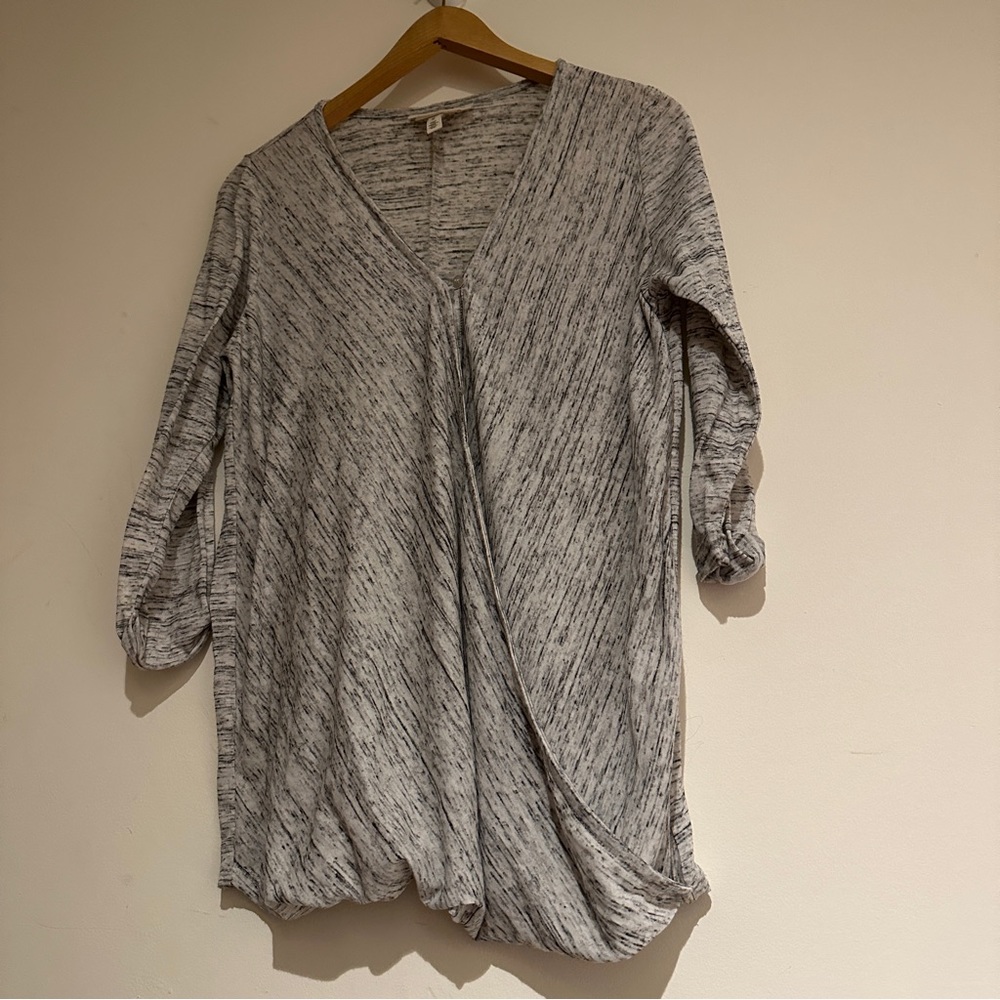 Lightweight light Heather grey Jessica Simpson nursing sweater, medium